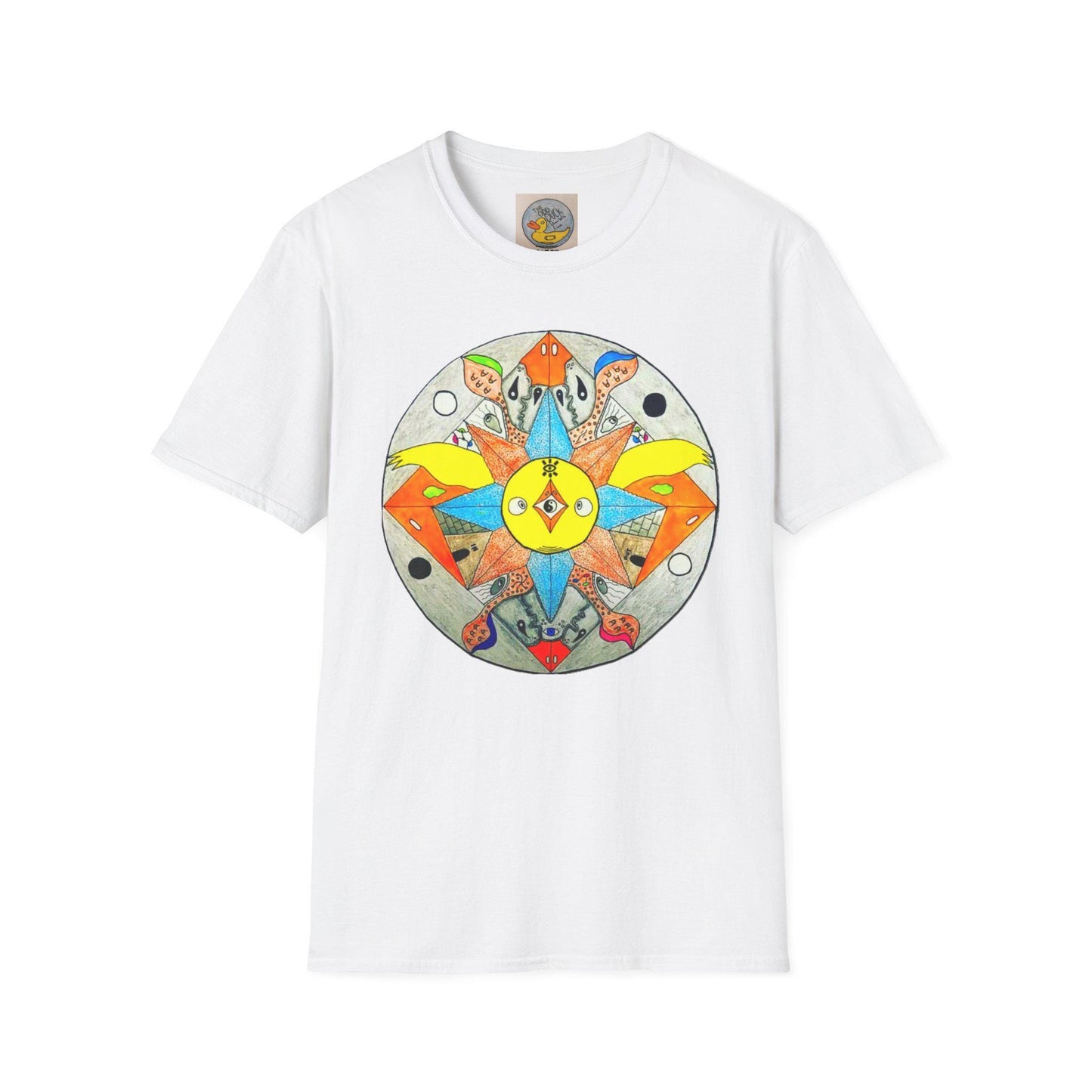 Duck Mandala Print Tee | Psychedelic Animal Art T-Shirt