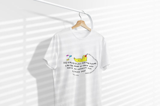 Alan Watts Mindfulness Quote T-Shirt | Meditation Spirituality Quote | TheOddDuckBar | Hand Drawn Tee Slogan