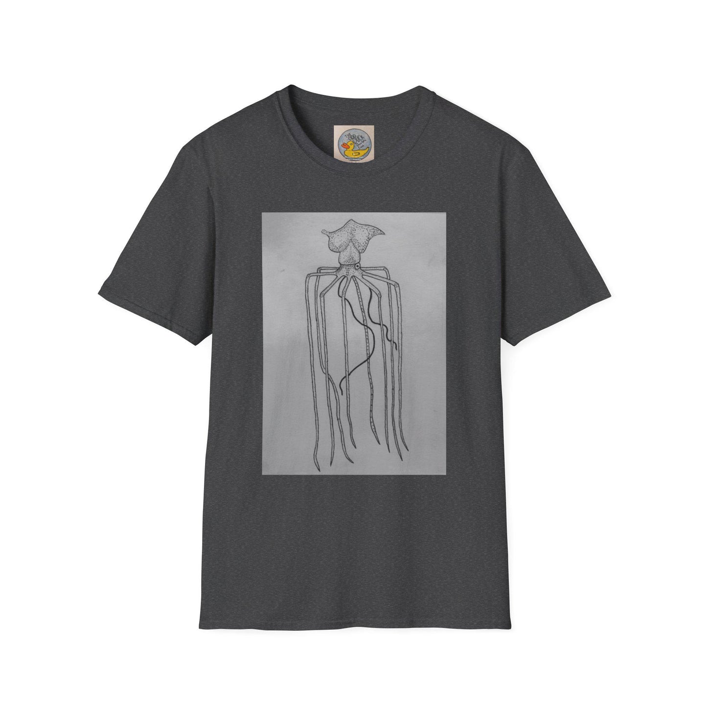 Mighty Magnapinna Squid Print T-Shirt | Creepy Deep Ocean Art Tee