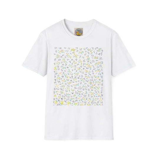Joan Miró Style Abstract Print Tee | Hand Drawn Surrealist Art T-Shirt