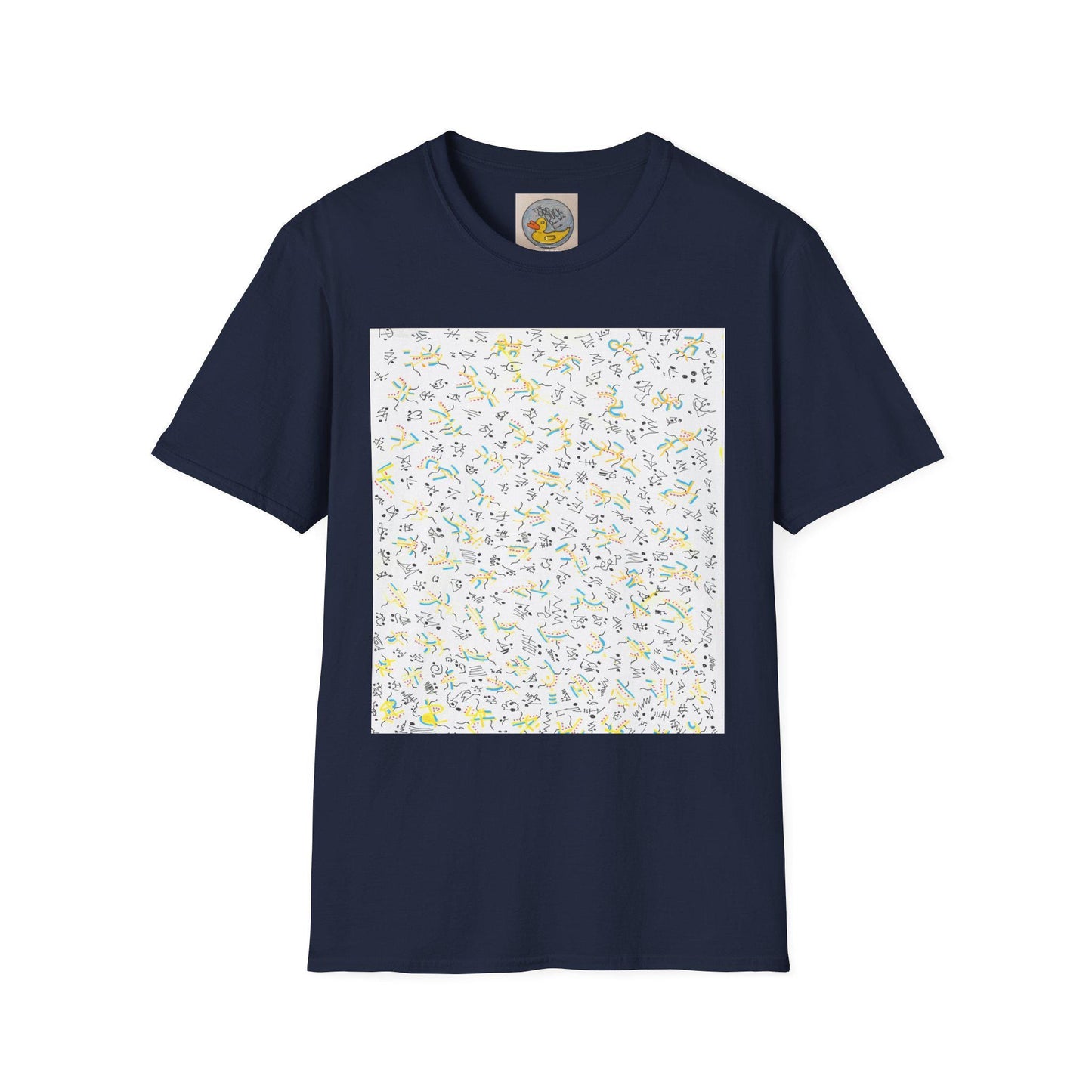 Joan Miró Style Abstract Print Tee | Hand Drawn Surrealist Art T-Shirt