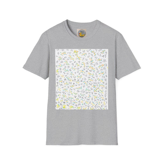 Joan Miró Style Abstract Print Tee | Hand Drawn Surrealist Art T-Shirt