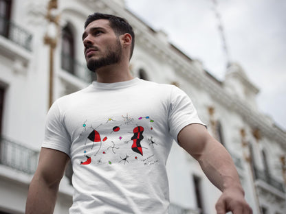 Joan Miró Inspired Alien T-Shirt | Minimalist Abstract Hand Drawn Tee