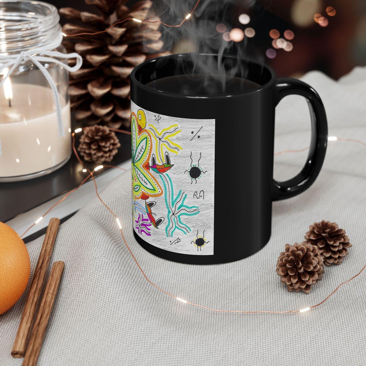 OddDuckBar Black Eyed Duck Nature Illustration Mug | 11oz 15oz