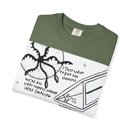 Space Duck Tentacles Portal T-Shirt | Cosmic Octopus Illustration