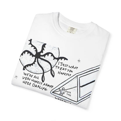 Space Duck Tentacles Portal T-Shirt | Cosmic Octopus Illustration