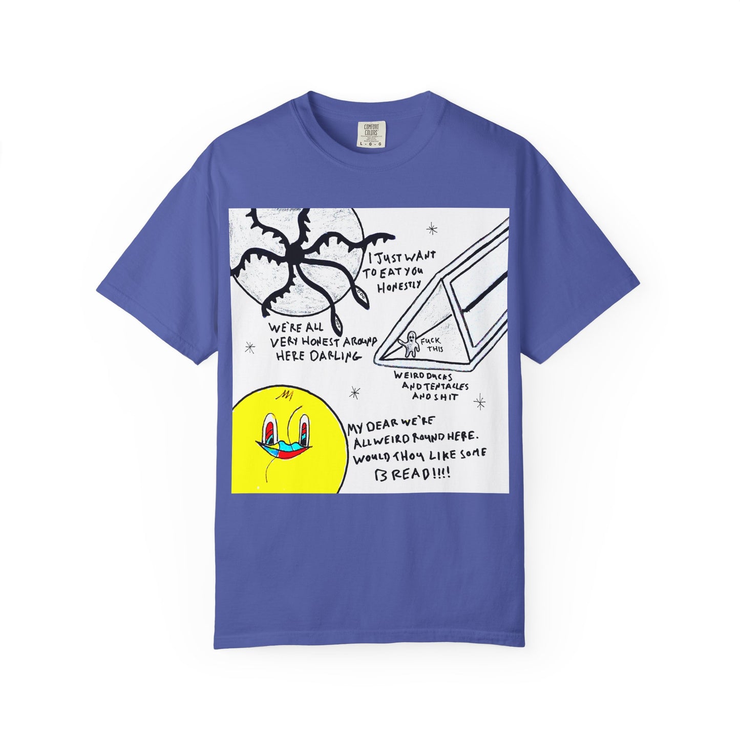 Space Duck Tentacles Portal T-Shirt | Cosmic Octopus Illustration