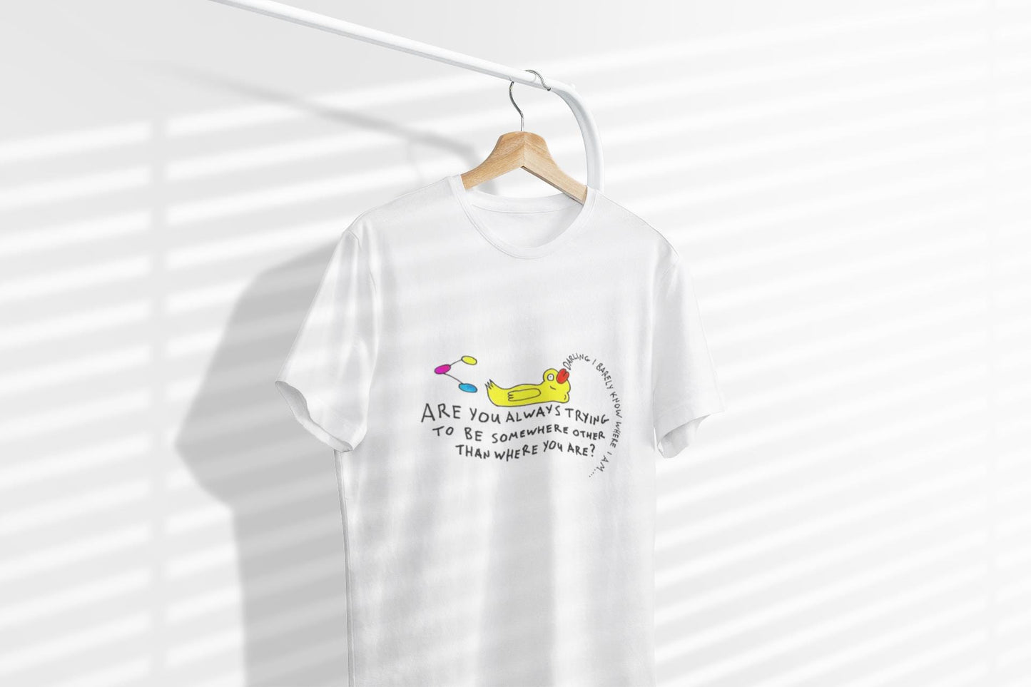Eckhart Tolle Quote T-Shirt | Yellow Duck Slogan Tee