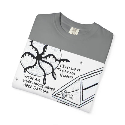 Space Duck Tentacles Portal T-Shirt | Cosmic Octopus Illustration