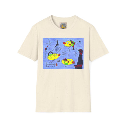 Joan Miró Style Duck Print Tee | Surrealist Abstract Art T-Shirt