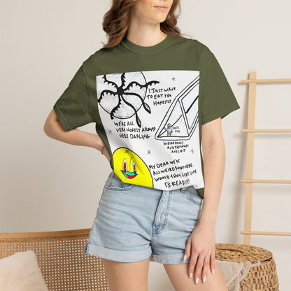 Space Duck Tentacles Portal T-Shirt | Cosmic Octopus Illustration