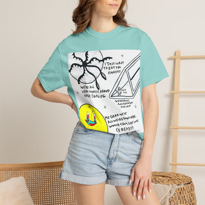 Space Duck Tentacles Portal T-Shirt | Cosmic Octopus Illustration