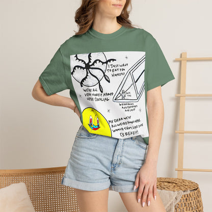 Space Duck Tentacles Portal T-Shirt | Cosmic Octopus Illustration
