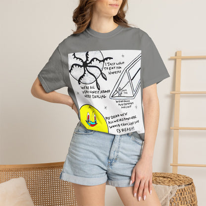Space Duck Tentacles Portal T-Shirt | Cosmic Octopus Illustration