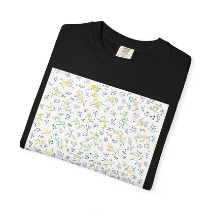 Scribble Art T-shirt | Abstract Doodle Graphic, Hand-Drawn Line Design