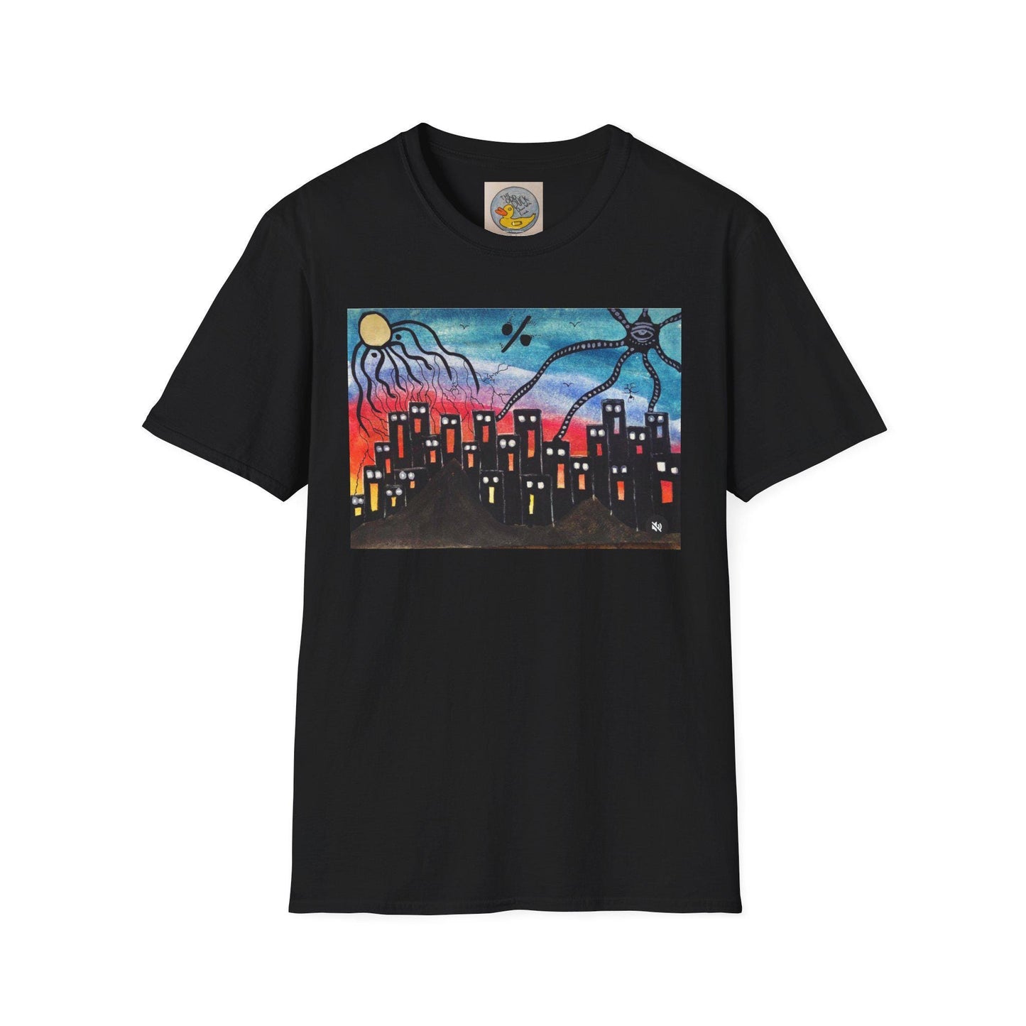 Lovecraftian Tentacles Watercolor T-Shirt | Cosmic Horror Abstract
