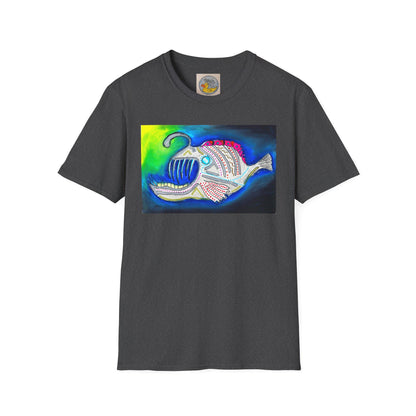Angler fish | Bioluminescence Deep Ocean | Scary Fish | Hand Drawn | U.K. Artist