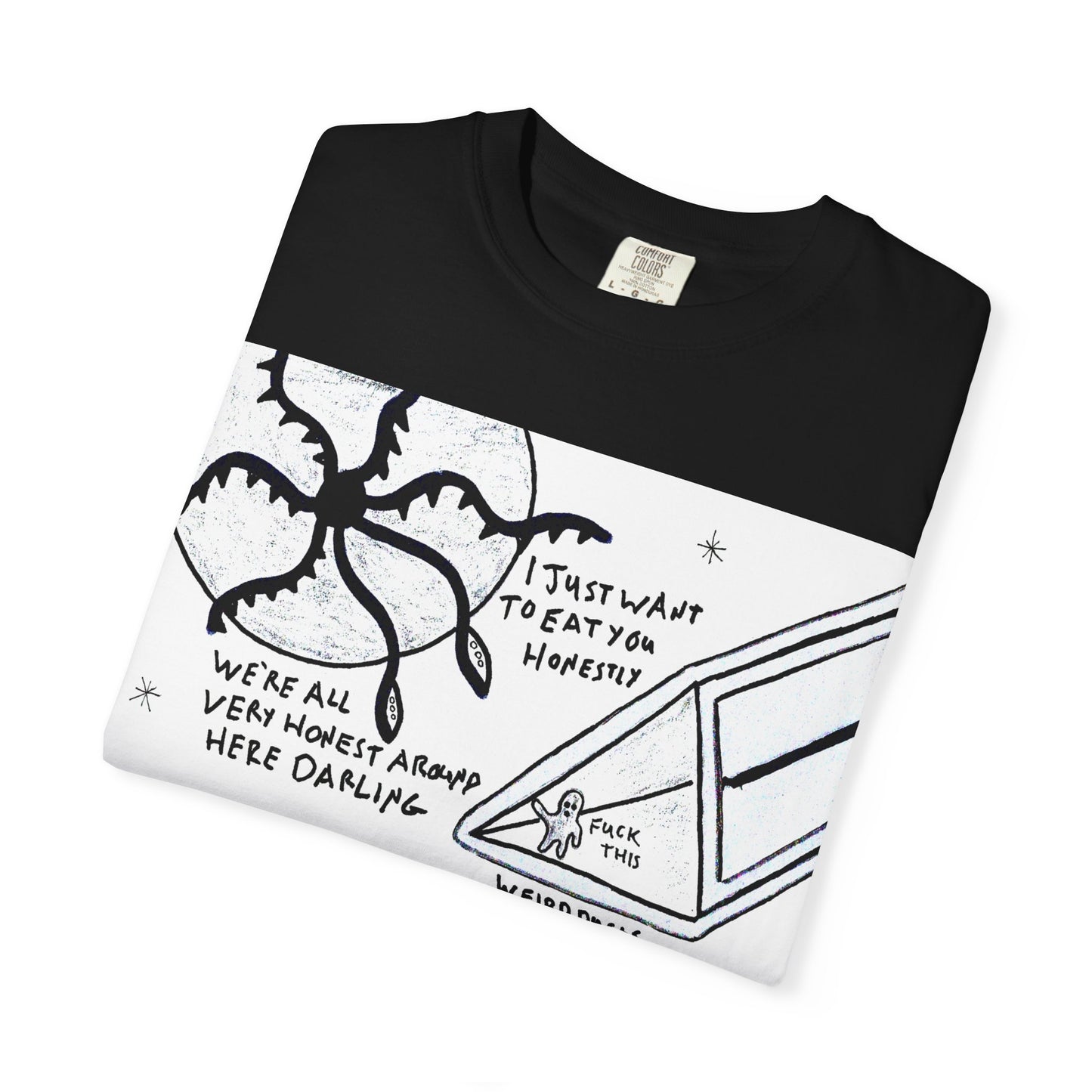 Space Duck Tentacles Portal T-Shirt | Cosmic Octopus Illustration