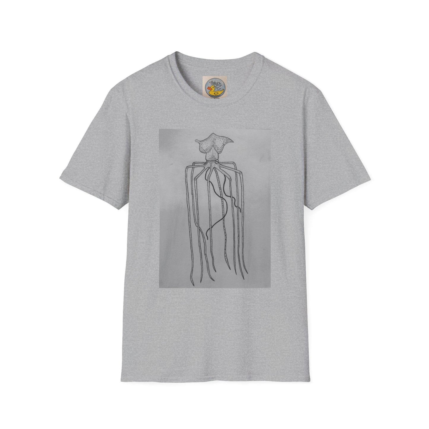 Mighty Magnapinna Squid Print T-Shirt | Creepy Deep Ocean Art Tee