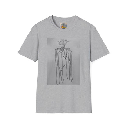 Mighty Magnapinna Squid Print T-Shirt | Creepy Deep Ocean Art Tee