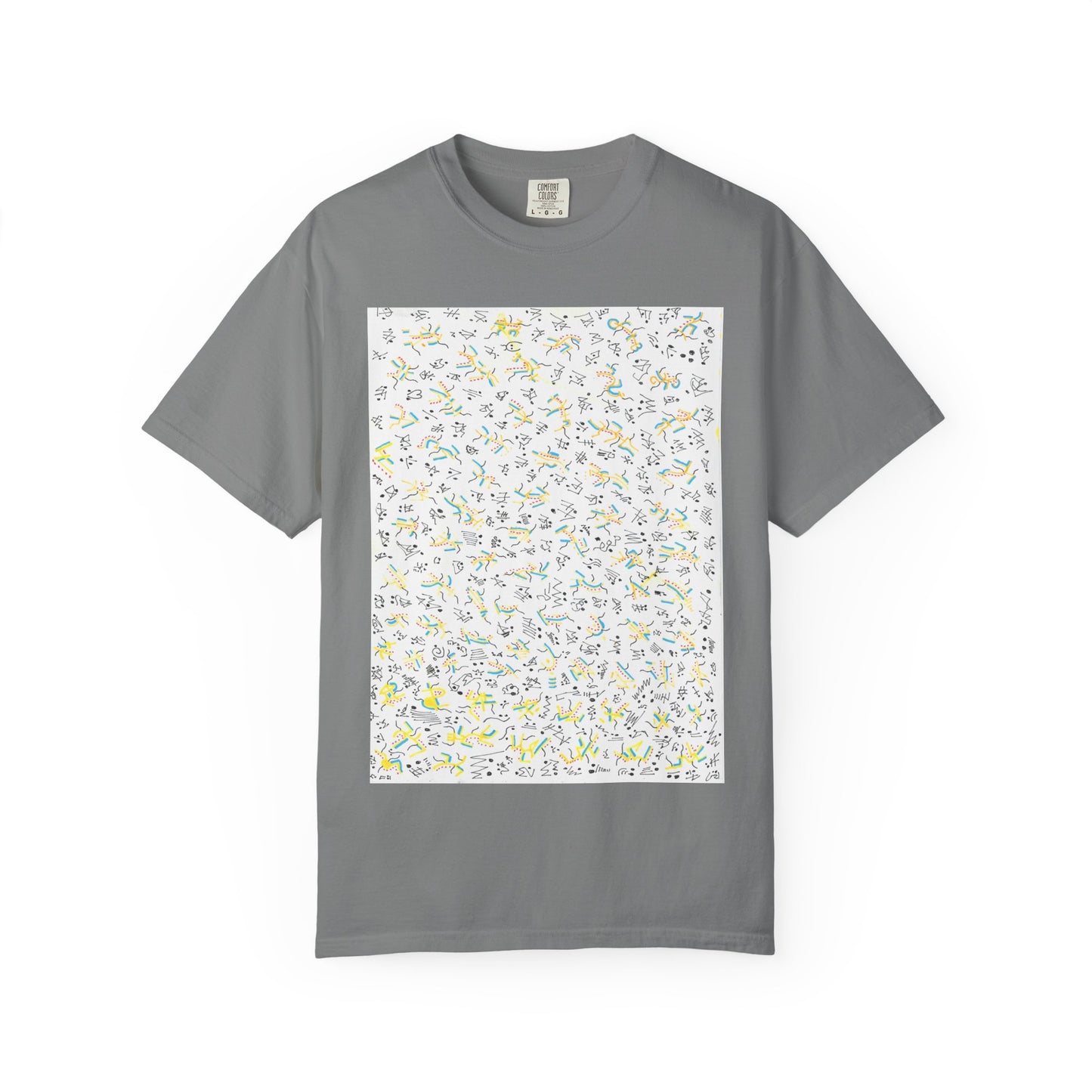 Scribble Art T-shirt | Abstract Doodle Graphic, Hand-Drawn Line Design