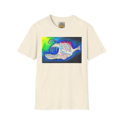 Angler fish | Bioluminescence Deep Ocean | Scary Fish | Hand Drawn | U.K. Artist