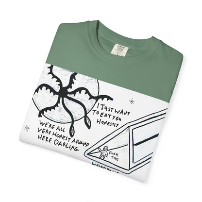 Space Duck Tentacles Portal T-Shirt | Cosmic Octopus Illustration