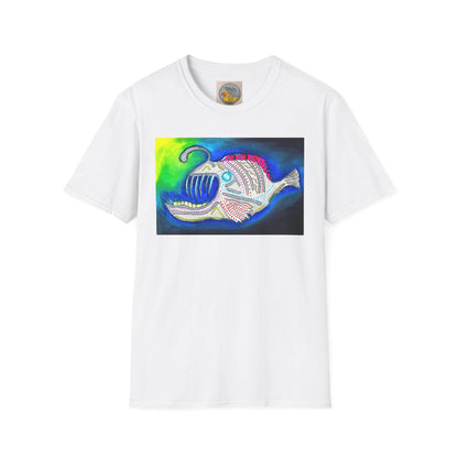 Angler fish | Bioluminescence Deep Ocean | Scary Fish | Hand Drawn | U.K. Artist