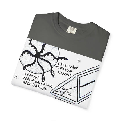 Space Duck Tentacles Portal T-Shirt | Cosmic Octopus Illustration