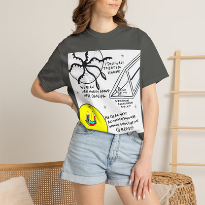 Space Duck Tentacles Portal T-Shirt | Cosmic Octopus Illustration