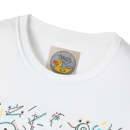Figurative People Art T-Shirt | UK Hand Drawn Mental Health Tee | TheOddDuckBar