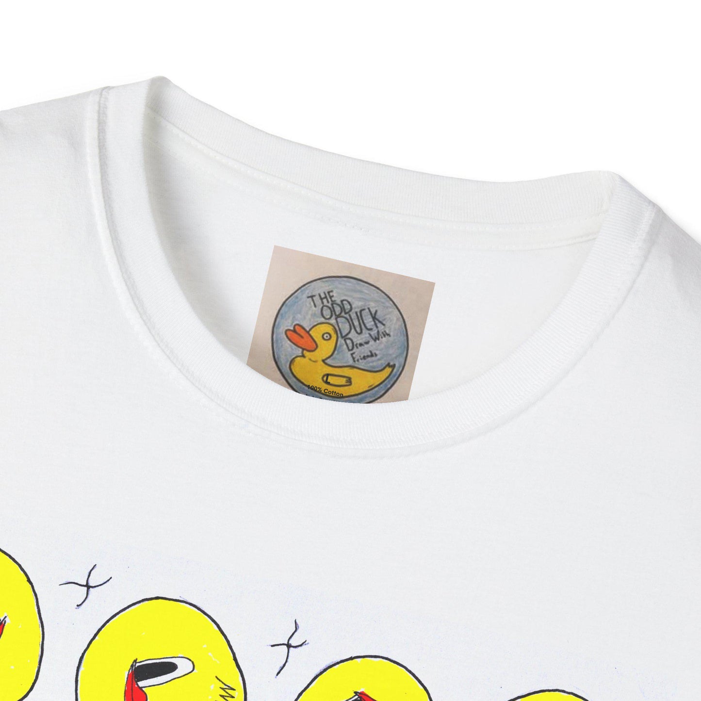 Smug Ducks Bubble Tee | Psychedelic Hand Drawn Animal Art T-Shirt