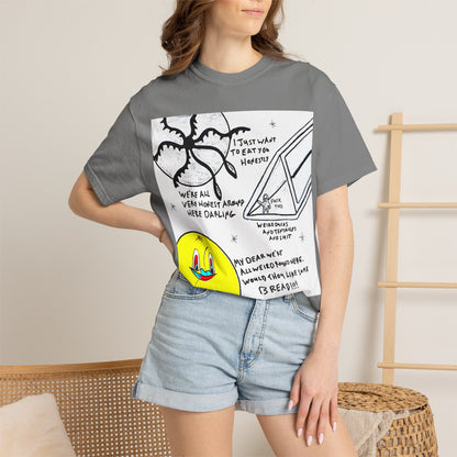 Space Duck Tentacles Portal T-Shirt | Cosmic Octopus Illustration