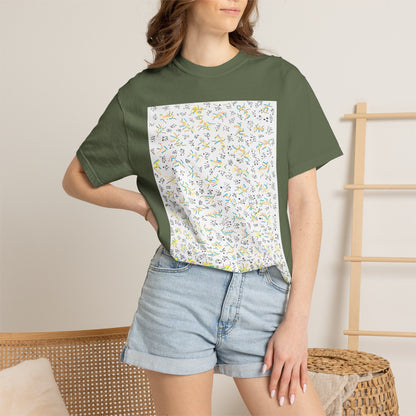 Scribble Art T-shirt | Abstract Doodle Graphic, Hand-Drawn Line Design