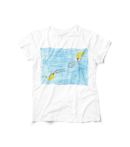 Motivational T-shirt | Odd Ducks Helping Each Other | Hand Drawn Artwork
