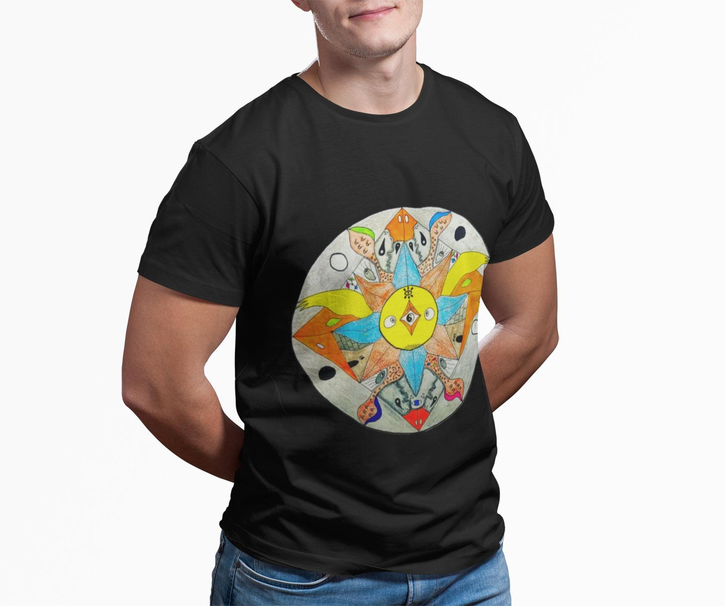 Duck Mandala Print Tee | Psychedelic Animal Art T-Shirt