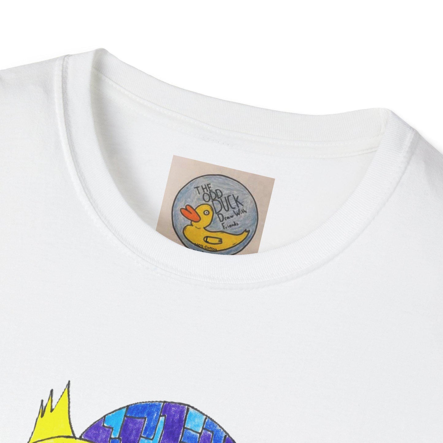 Scared Wide-Eyed City Ducks T-Shirt | Urban Duck Illustration
