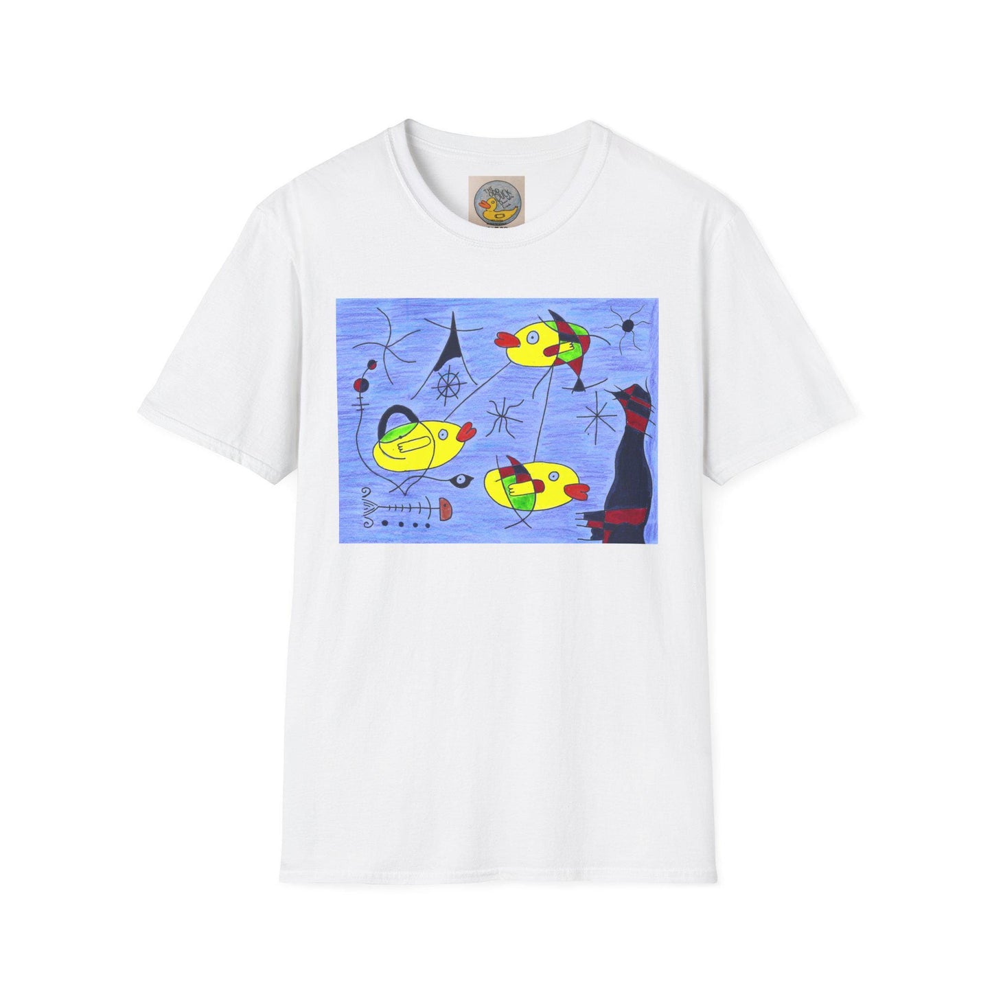 Joan Miró Style Duck Print Tee | Surrealist Abstract Art T-Shirt