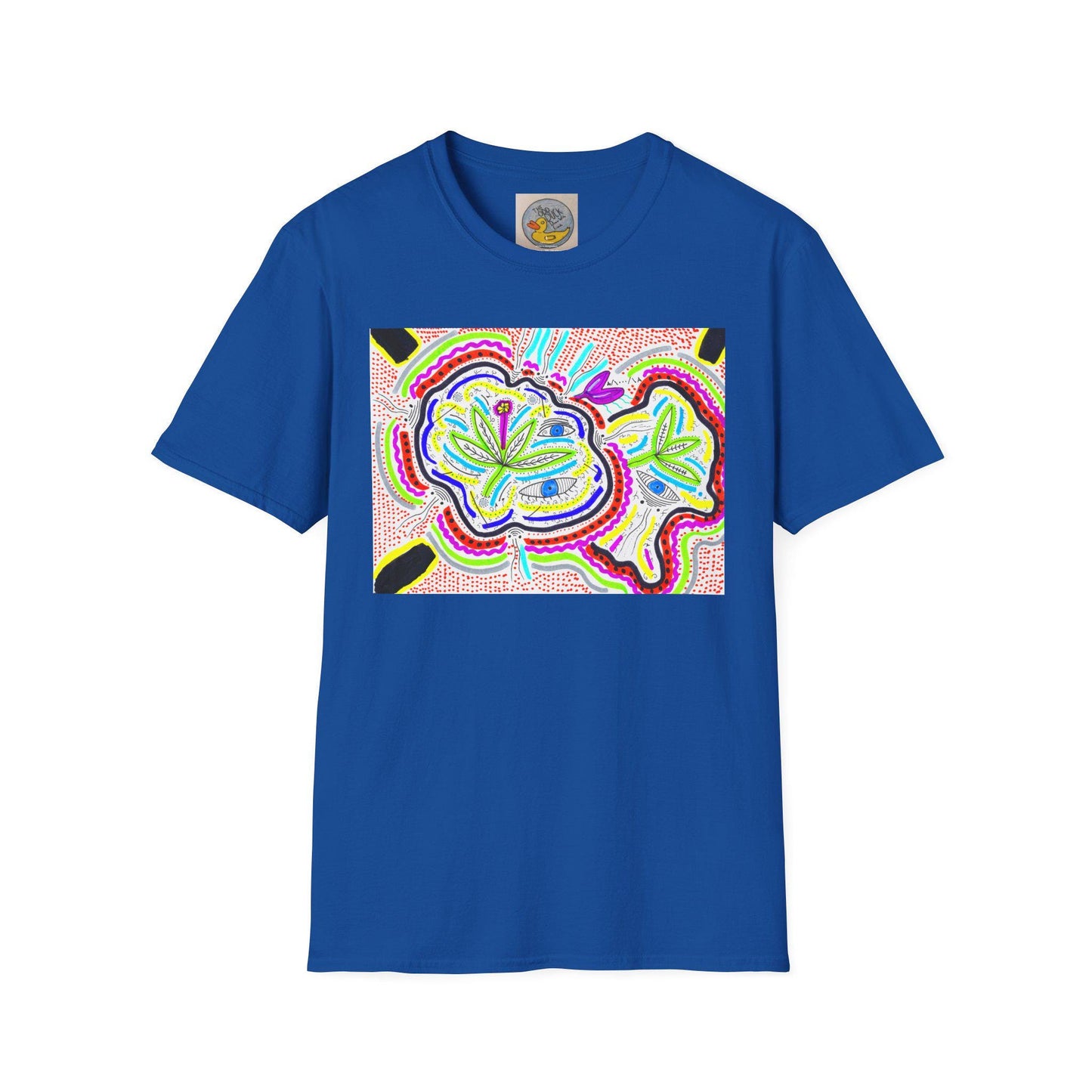 Surreal Garden eyes & bugs abstract tee | Hand drawn art | Bipolar Art