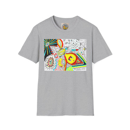 All The Bits T-Shirt | Psychedelic Hand Drawn Art Print | UK Artist Design