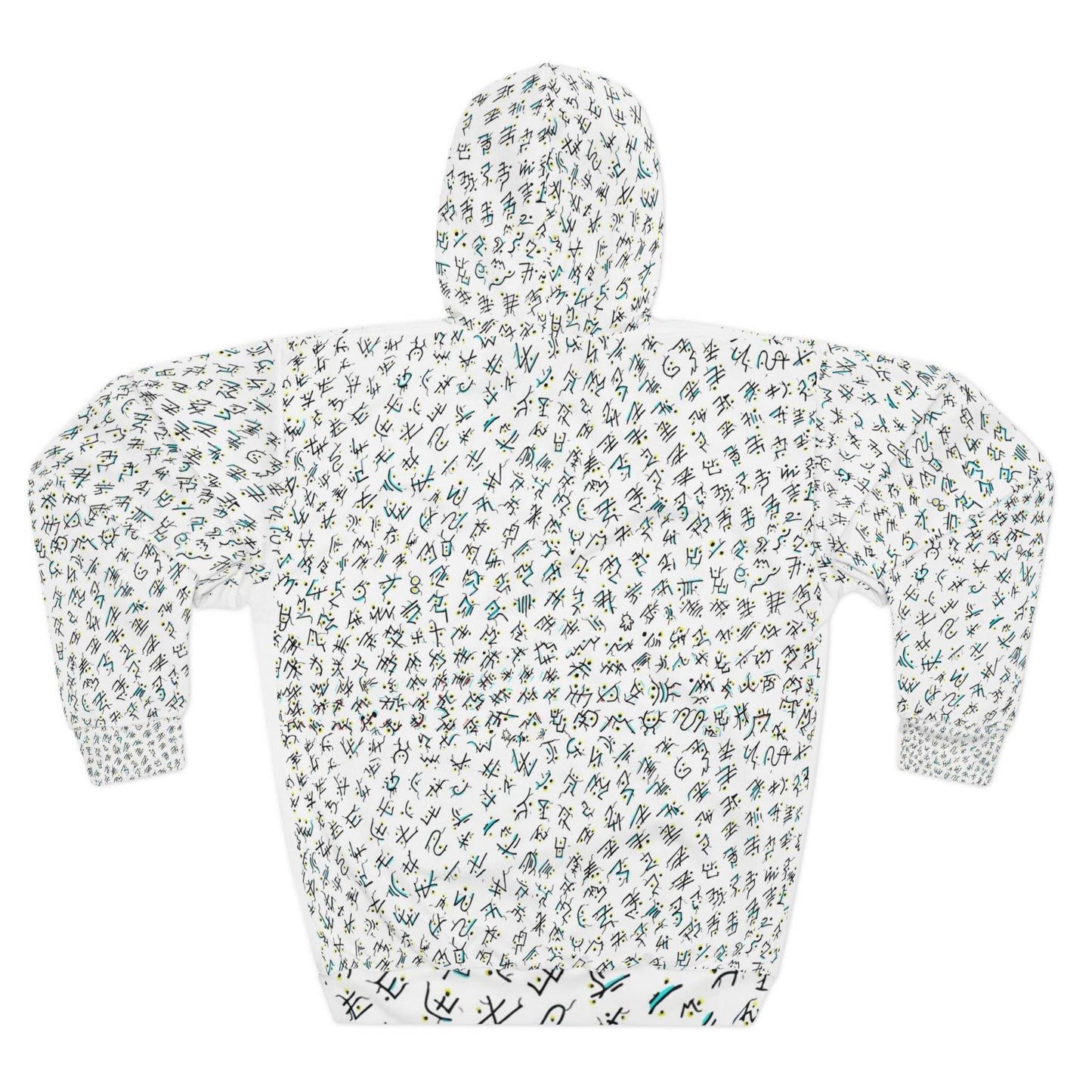 OddDuckBar Constellation Hand Drawn Pattern Hoodie | Succulent Plant All-Over Print Pullover