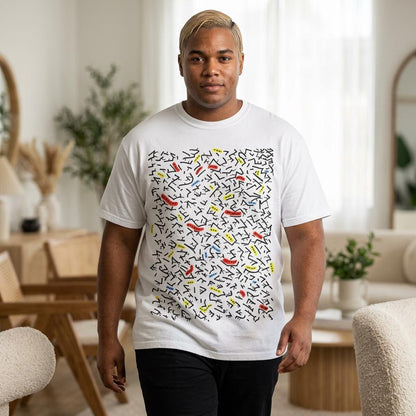 OddDuckBar Dots and Lines Abstract T-shirt