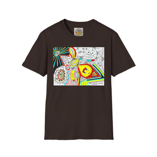 All The Bits T-Shirt | Psychedelic Hand Drawn Art Print | UK Artist Design
