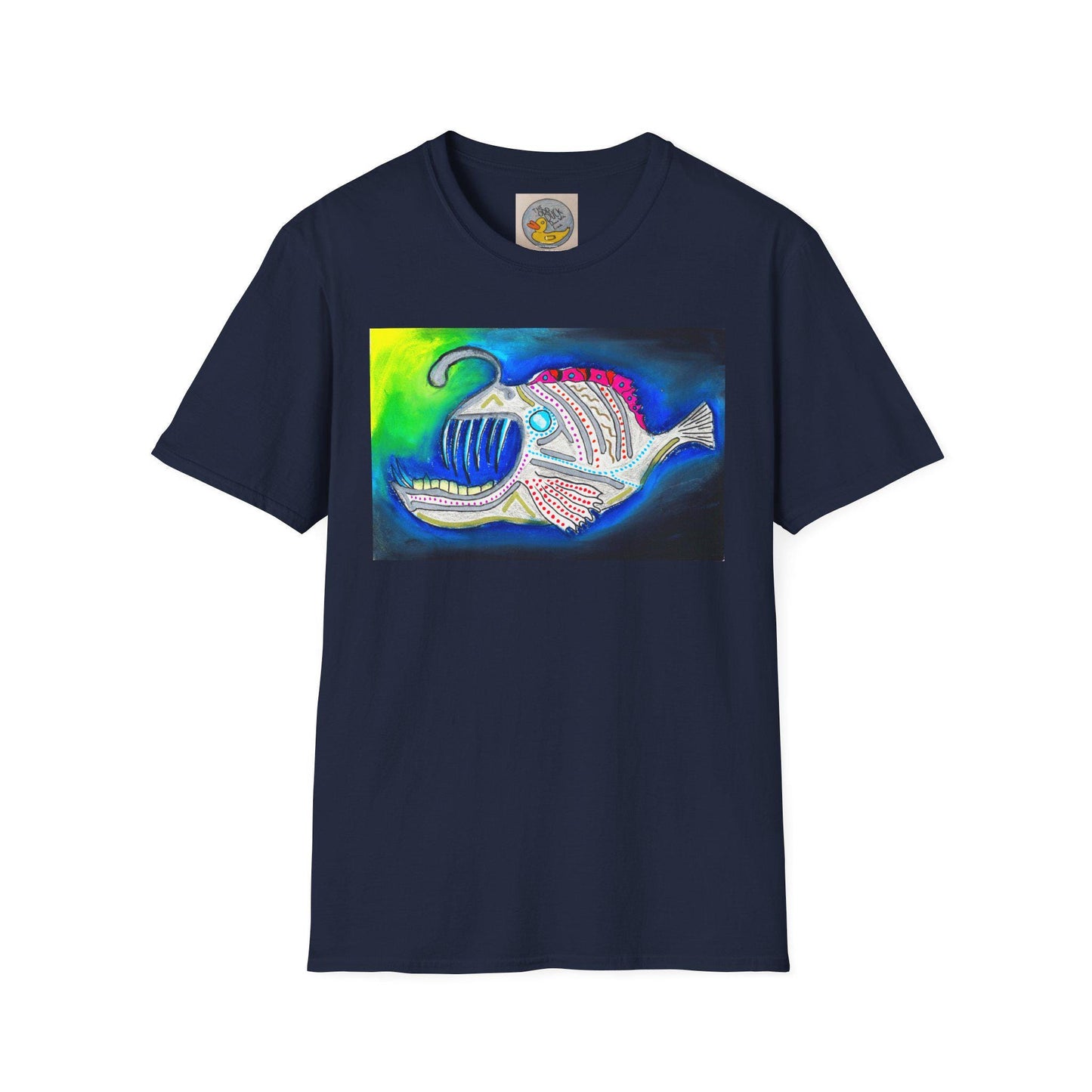 Angler fish | Bioluminescence Deep Ocean | Scary Fish | Hand Drawn | U.K. Artist