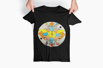 Duck Mandala Print Tee | Psychedelic Animal Art T-Shirt
