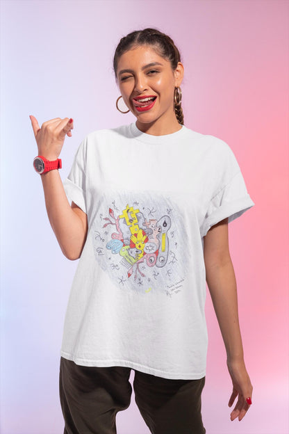 Duck Mandala Octopus Tee | Surreal Abstract Merging Objects