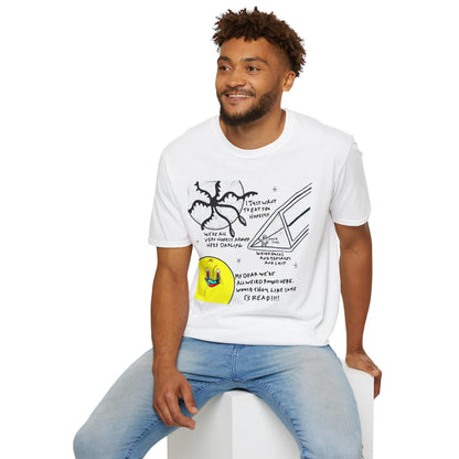 Abstract Duck Tentacle T-Shirt | Hand Drawn Art Print, Minimalist Graphic Tee