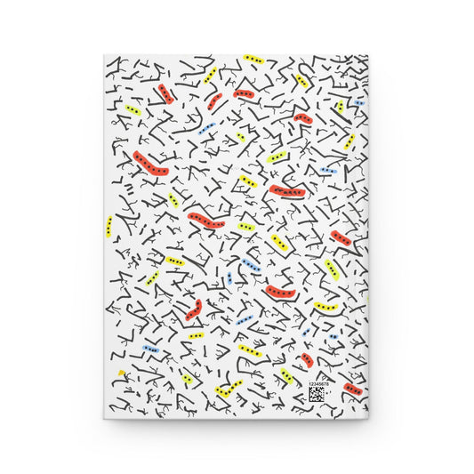 Abstract Doodle Pattern Hardcover Journal | Matte Notebook | TheOddDuckBar
