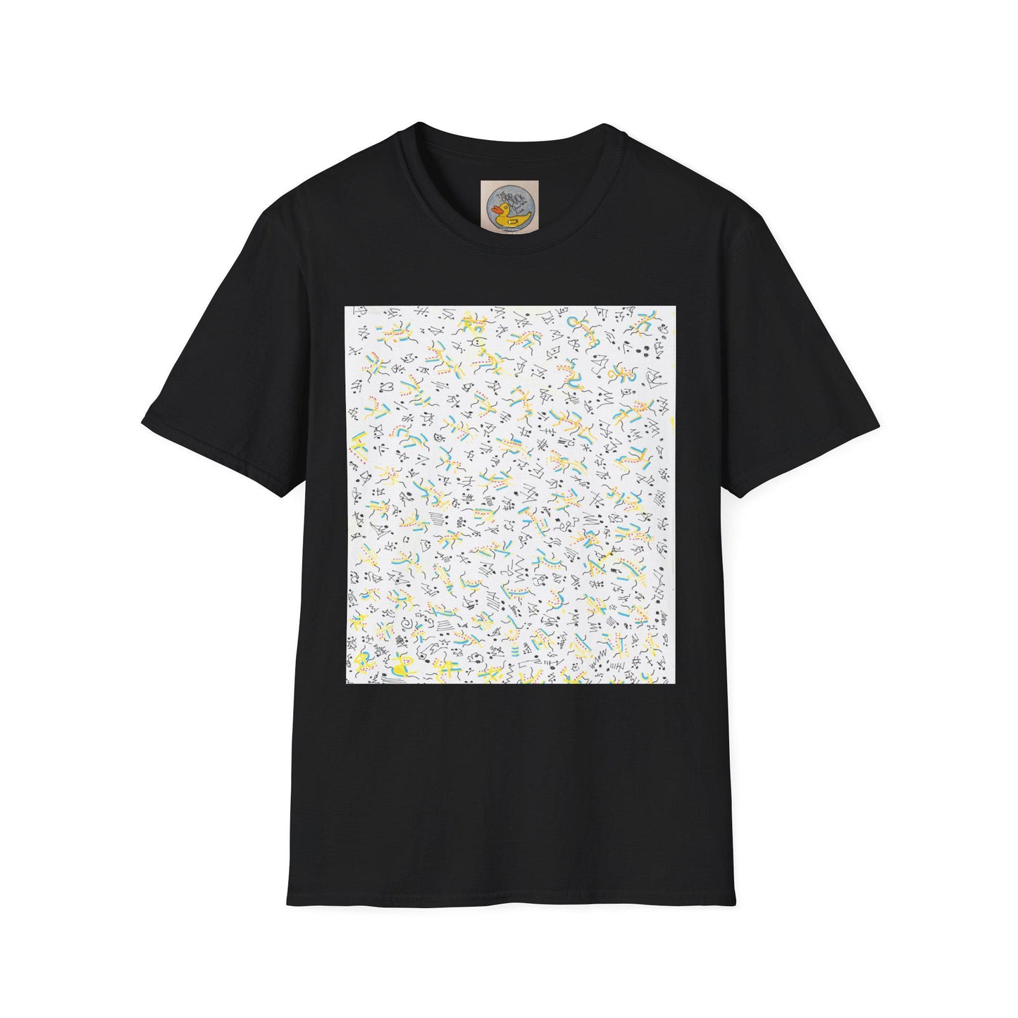 Joan Miró Style Abstract Print Tee | Hand Drawn Surrealist Art T-Shirt