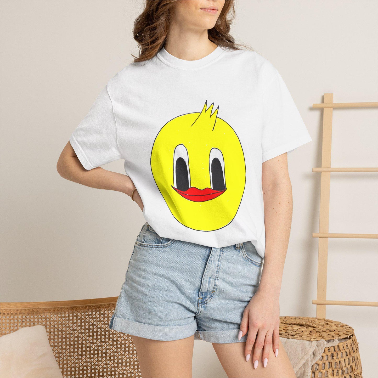 OddDuckBar T-shirt Smug Duck  | Funny Duck Illustration, Retro Cartoon Tee